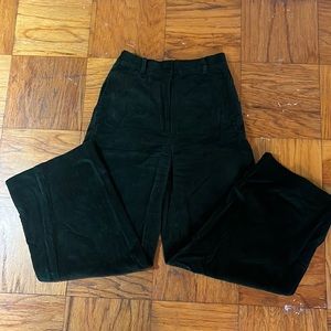 &other stories dark green corduroy flare pants 4